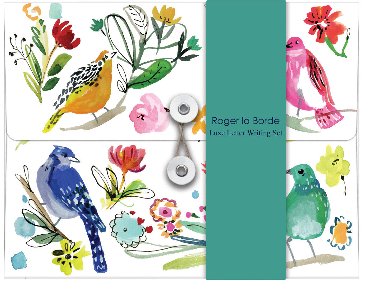 Roger la Borde Wild Batik Writing Paper Set featuring artwork by Jennifer Orkin Lewis