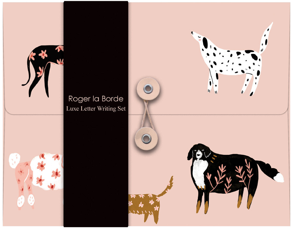 Roger la Borde Cinnamon and Ginger Writing Paper Set featuring artwork by Holly Jolley