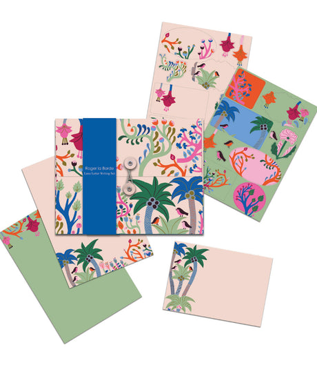 Roger la Borde Starflower Writing Paper Set featuring artwork by Monika Forsberg